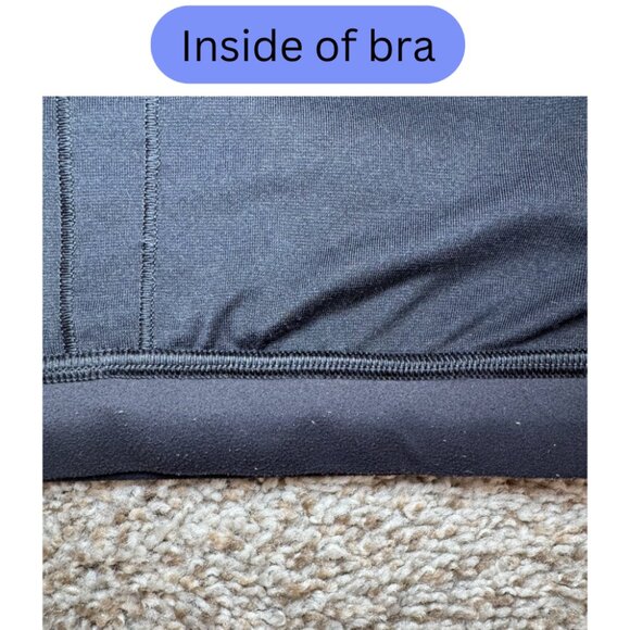 Lululemon Flow Y Bra Nulu black sports yoga size 10 - Picture 6 of 9